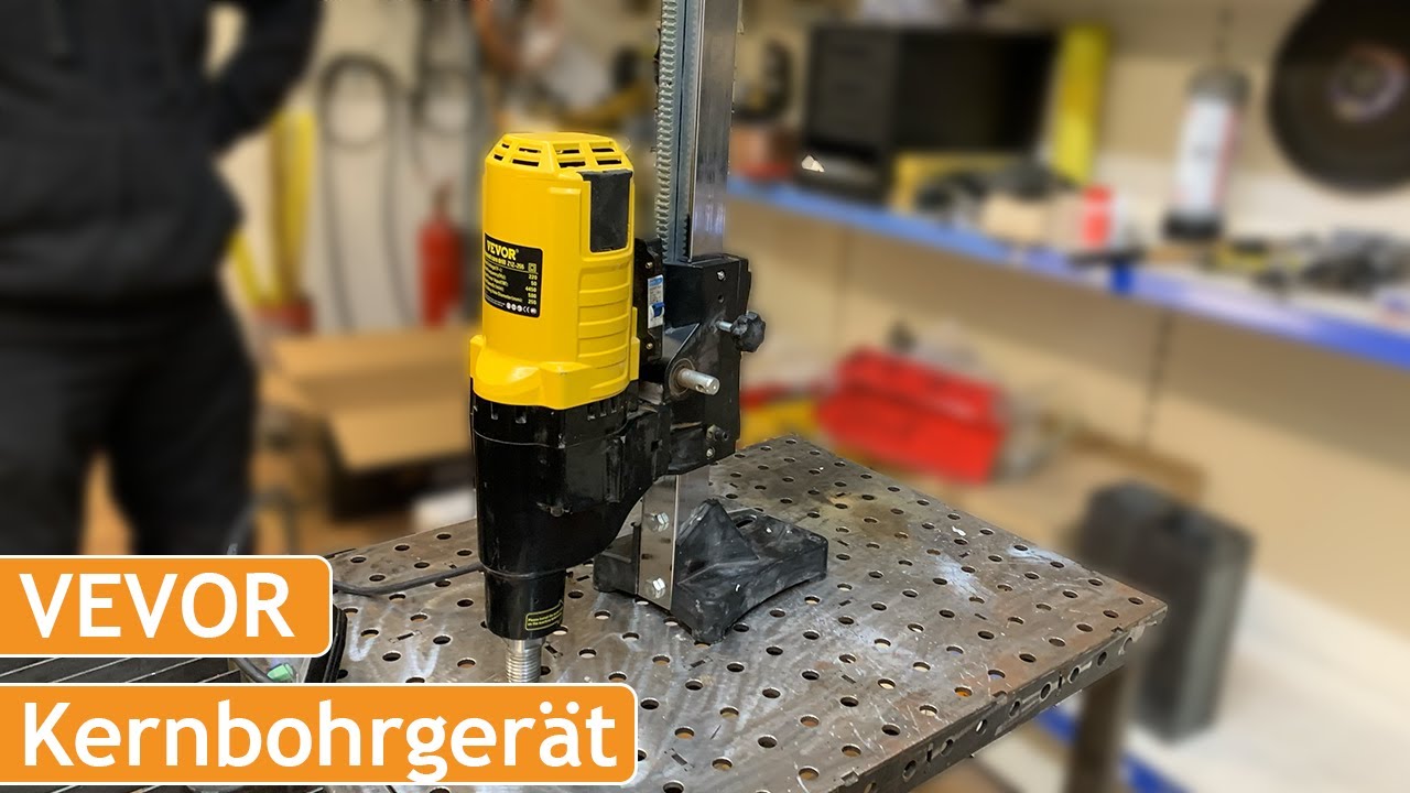 Diamant-Kernbohrmaschine von VEVOR, super preiswert, aber taugt die was? Wir testen bei uns am Bau!