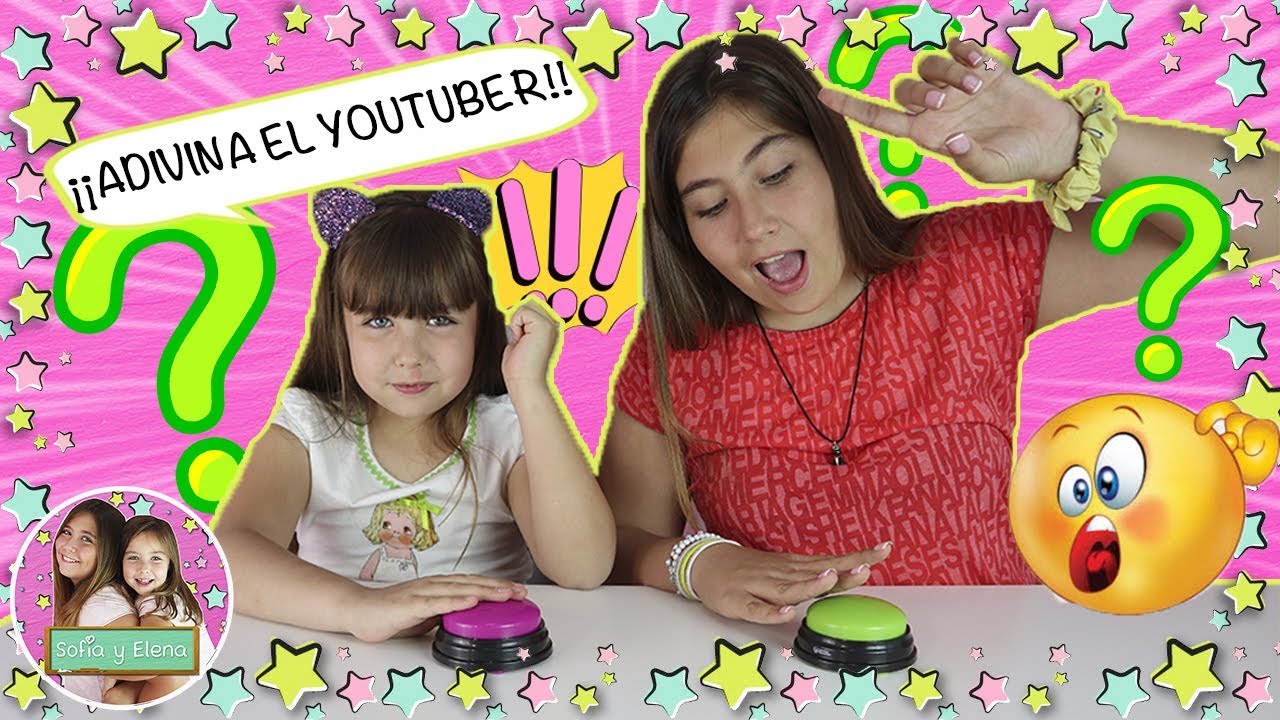 &iexcl;&iexcl;ADIVINA el YOUTUBER!! SOF&Iacute;A termina LLORANDO 😢 RETO DIVERTIDO de ADIVINANZAS entre HERMANAS! 👭🏼