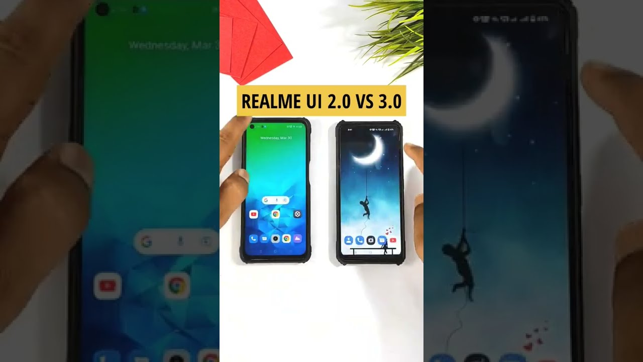 Realme UI 2.0 VS REALME UI 3.0 Comparison #shorts