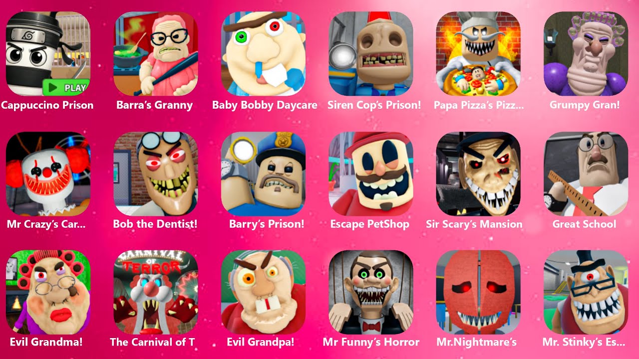 Roblox,SIREN OFFICER JAIL HORROR,IRON WARDEN TOWER,CRYPTIC BARISTA LOCKUP,MOONLIT GRANNY COTTAGE...!