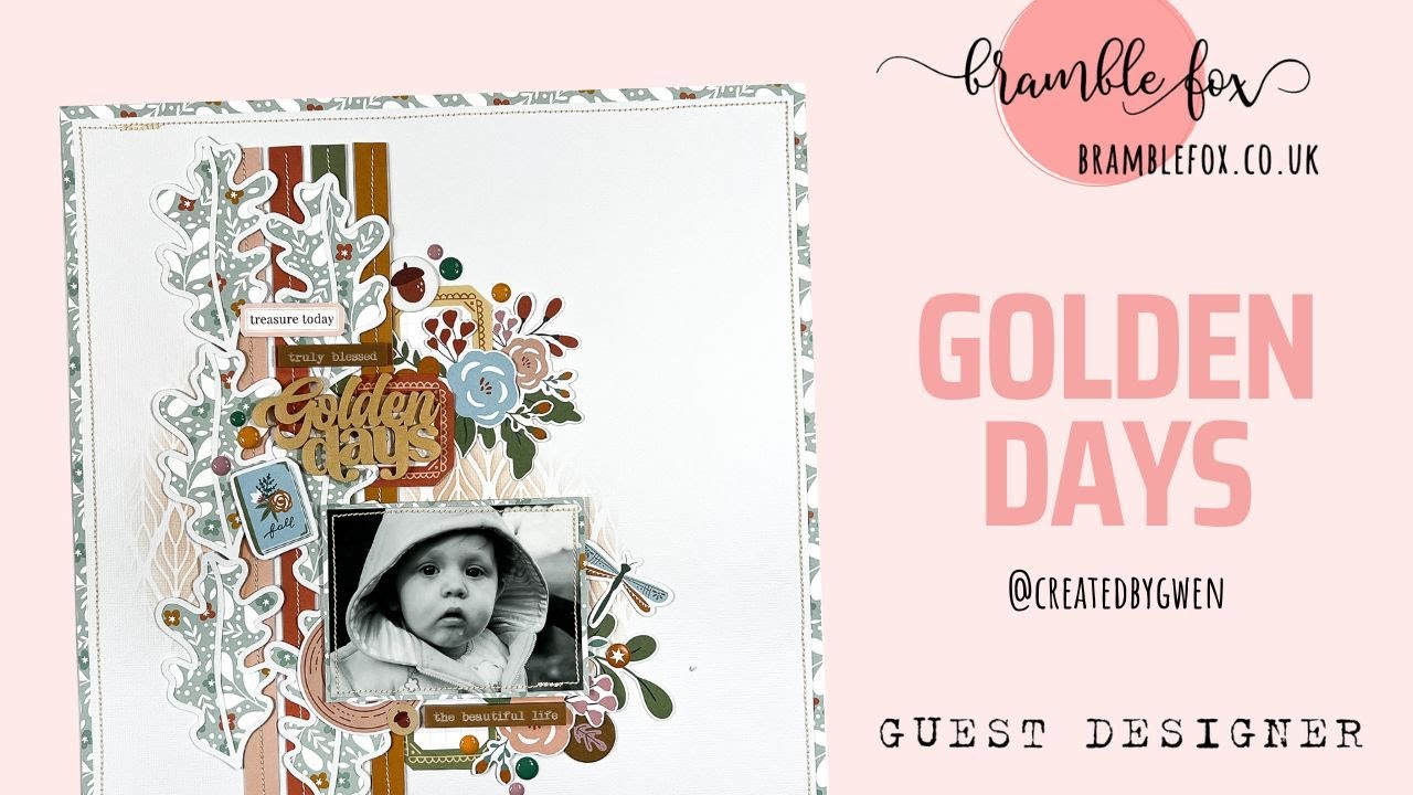 Beautiful Autumnal Scrapbook Layout by @CreatedByGwen