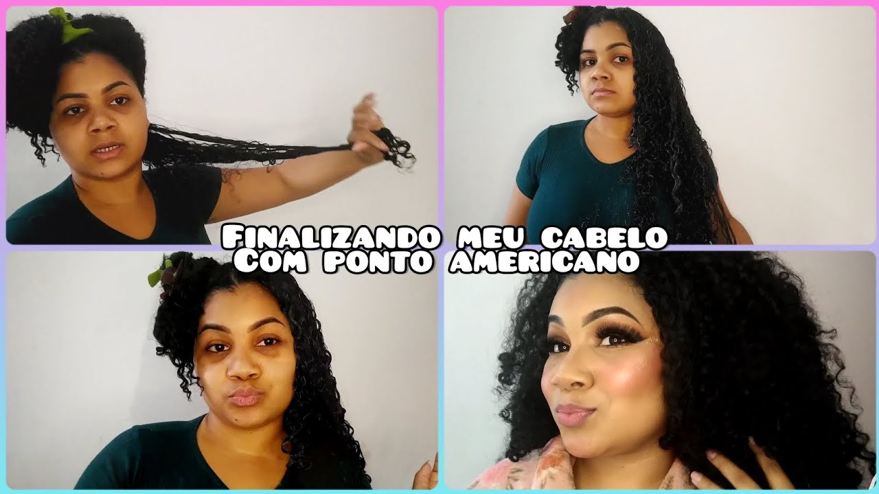 🎀 FINALIZANDO O CABELO COM PONTO AMERICANO/ Cabelo fashion classic modelo iza