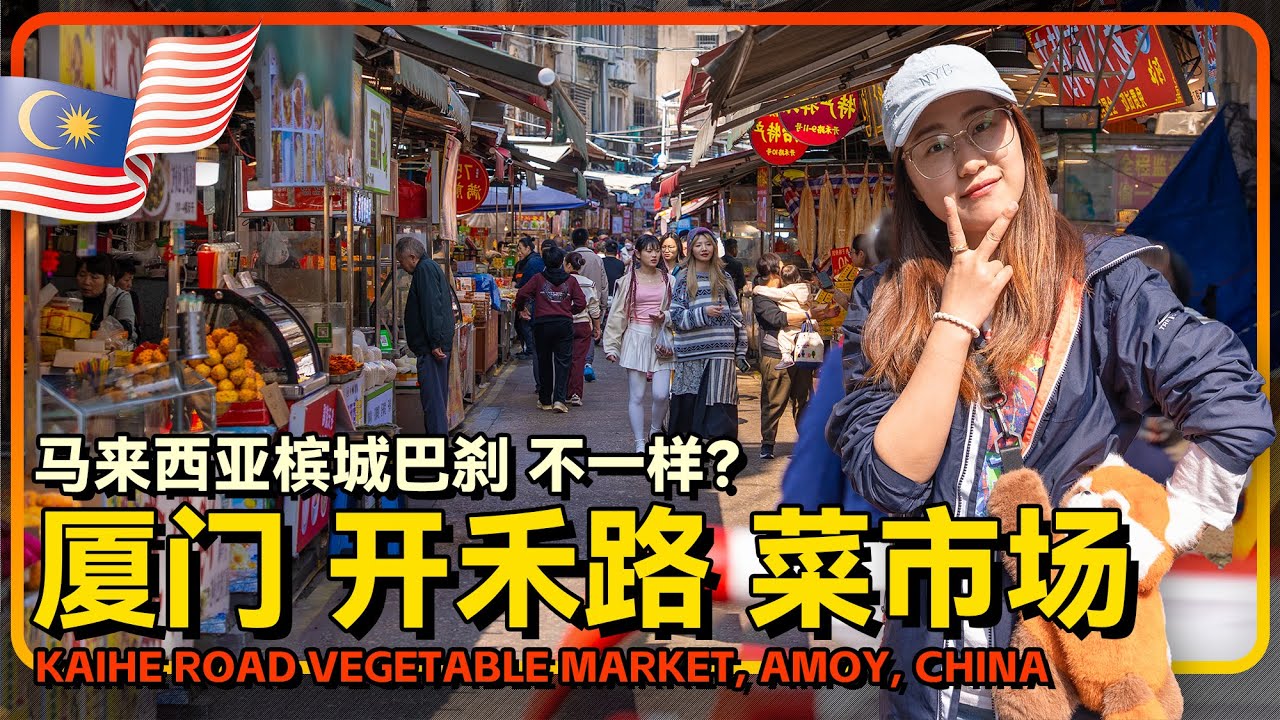 中国🇨🇳厦门的菜市场和马来西亚🇲🇾槟城的巴刹 竟然这么像 厦门开禾路 营平马路市场 暴走实录