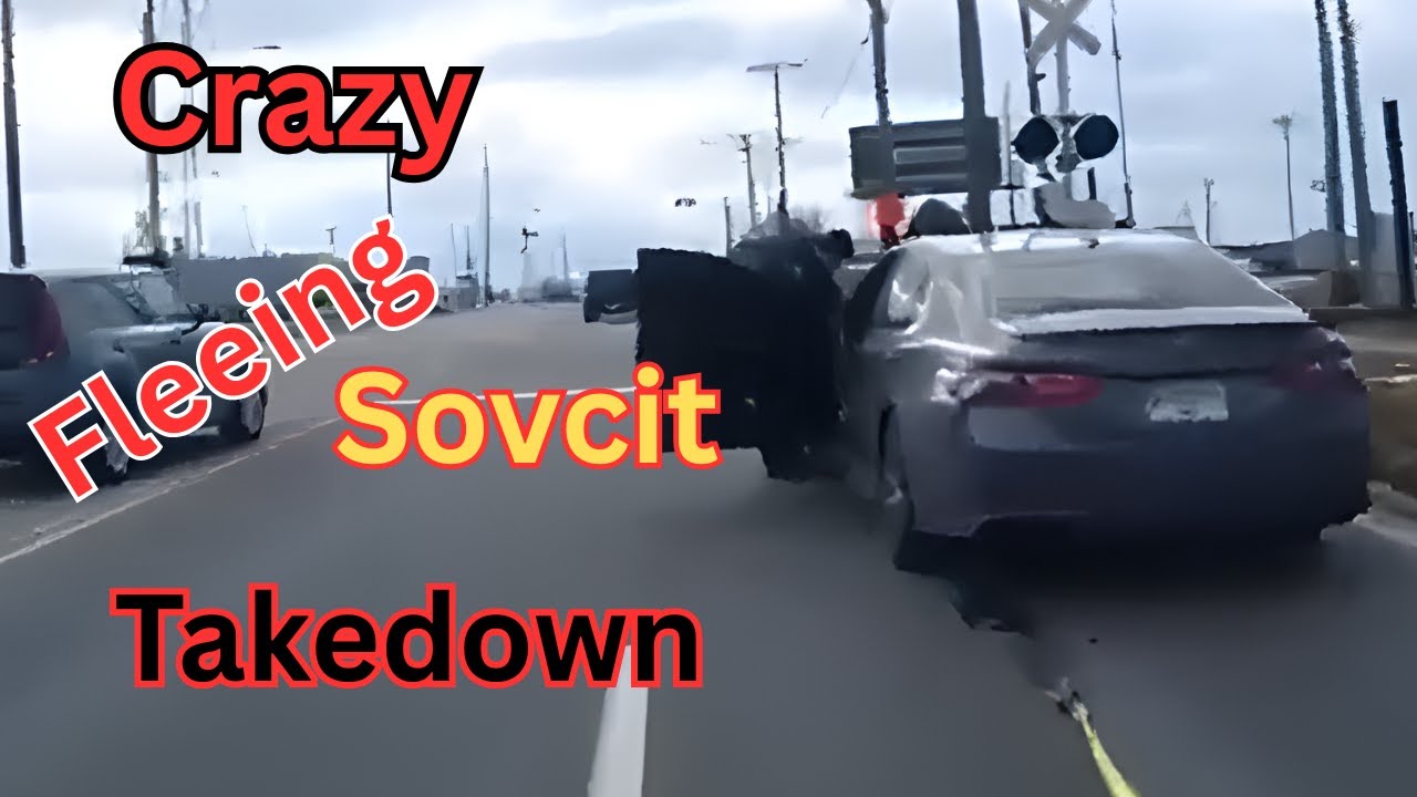 CRAZY ARREST Of Fleeing Sovereign Citizen - Moorish National As She Tries To Flee From Cops