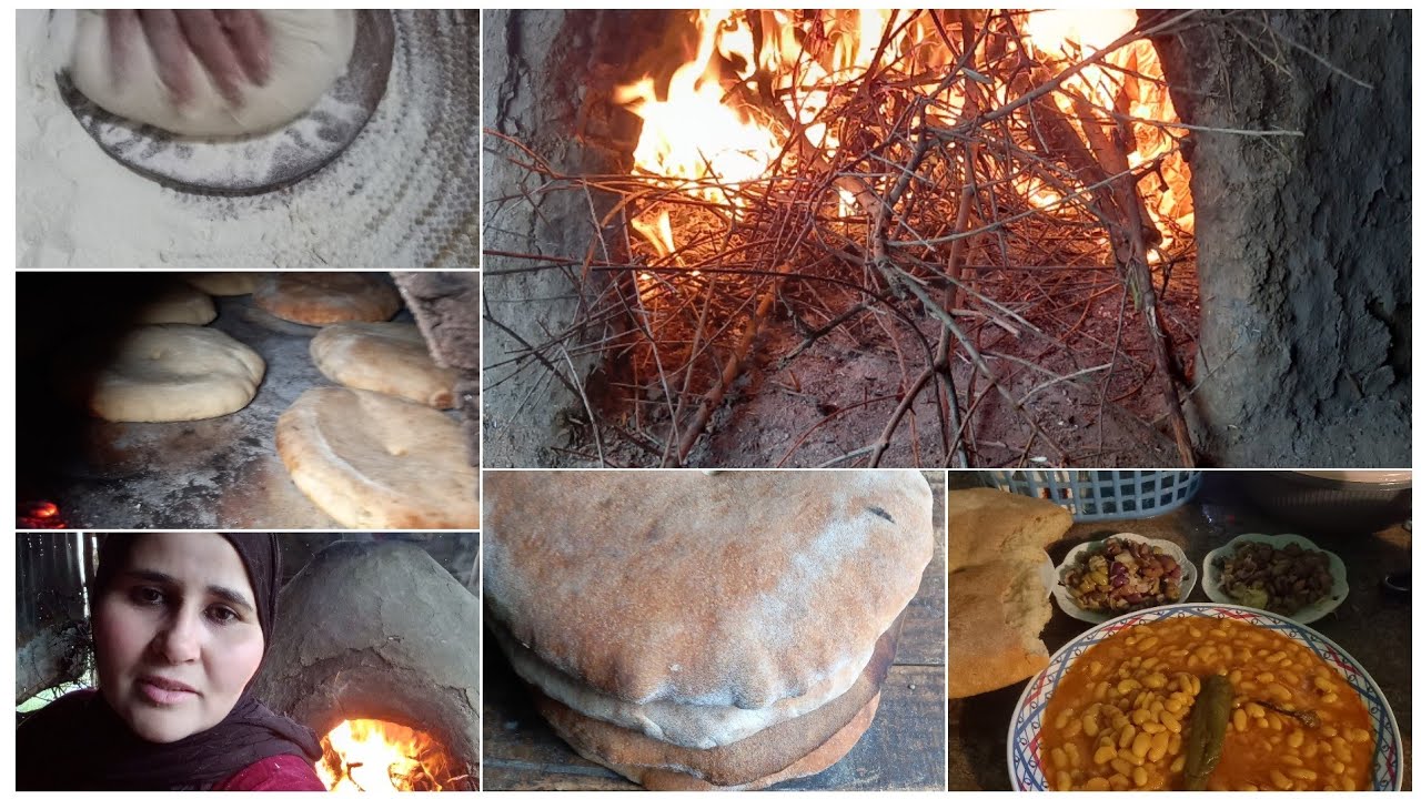 حمينا معكم الخبيزه في الفرنه وجدنا معكم الغداء🫓🍛🤲