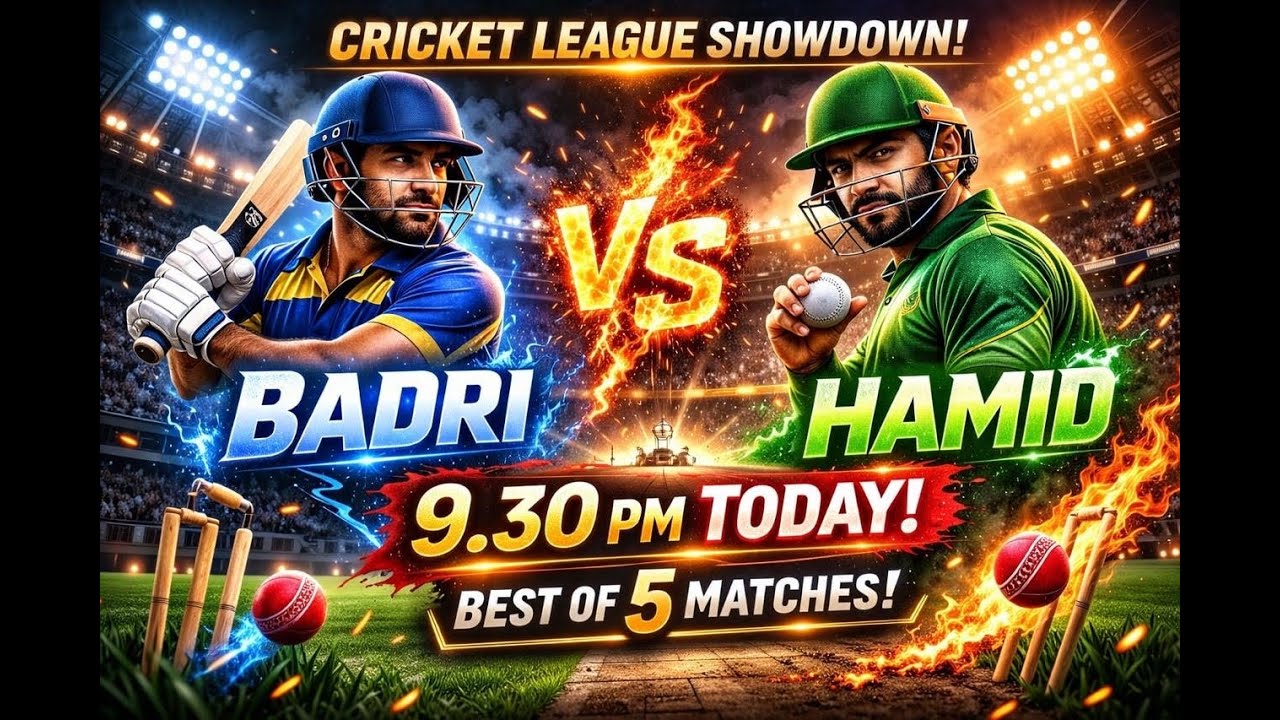 Cricket leagua showdown Hamid Vs Badri Who Will Win 🤔#cricketleaguelive #cricketleaguetipsandtricks