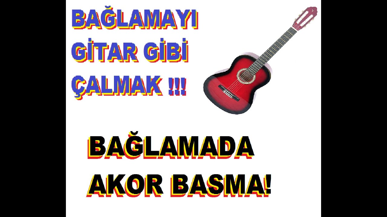 Uzun sap bağlamada akorlar. (play like a guitar)