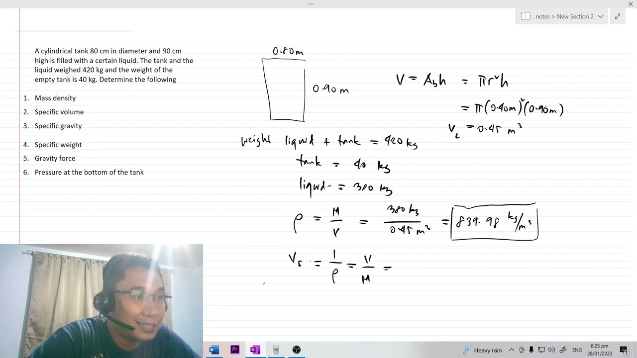 Mass Density, Specific Gravity (Hydraulics)