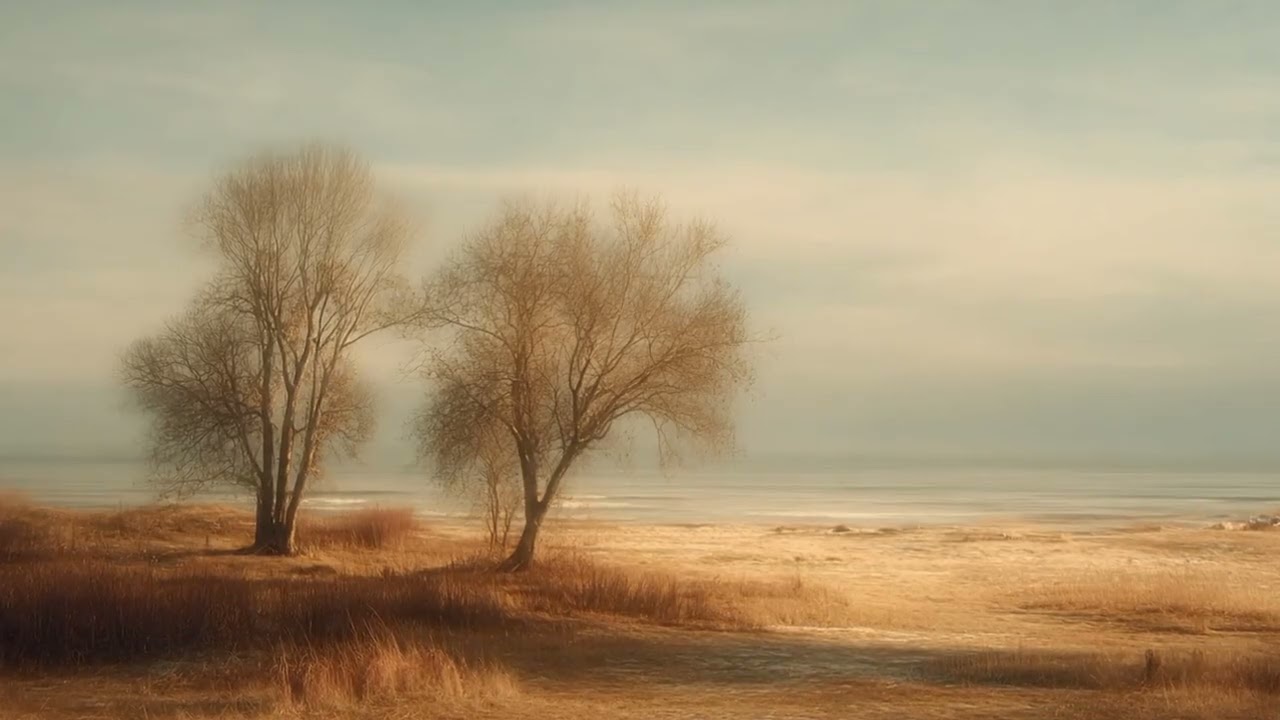 Winter Classical Relaxation: Serene Forest & Waterfall Sounds