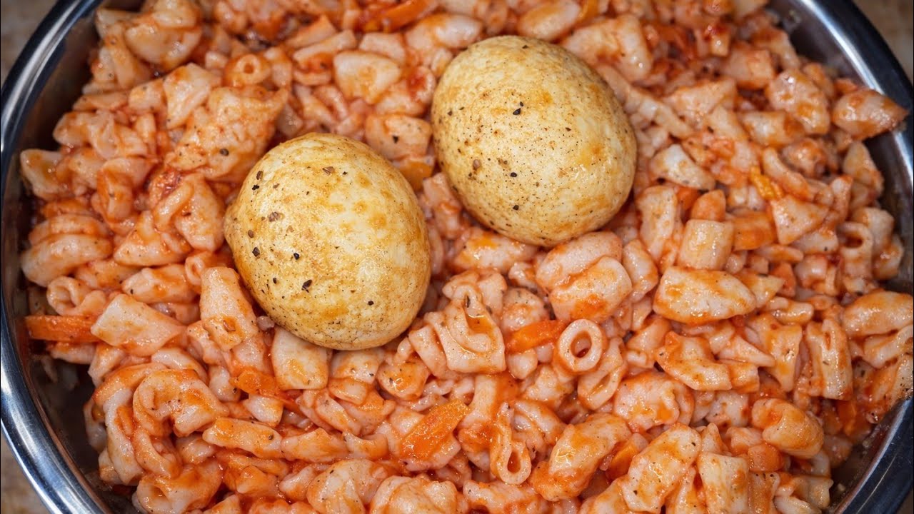 لما تعمليها مش هتنسى طعمها المكرونه بالجزر