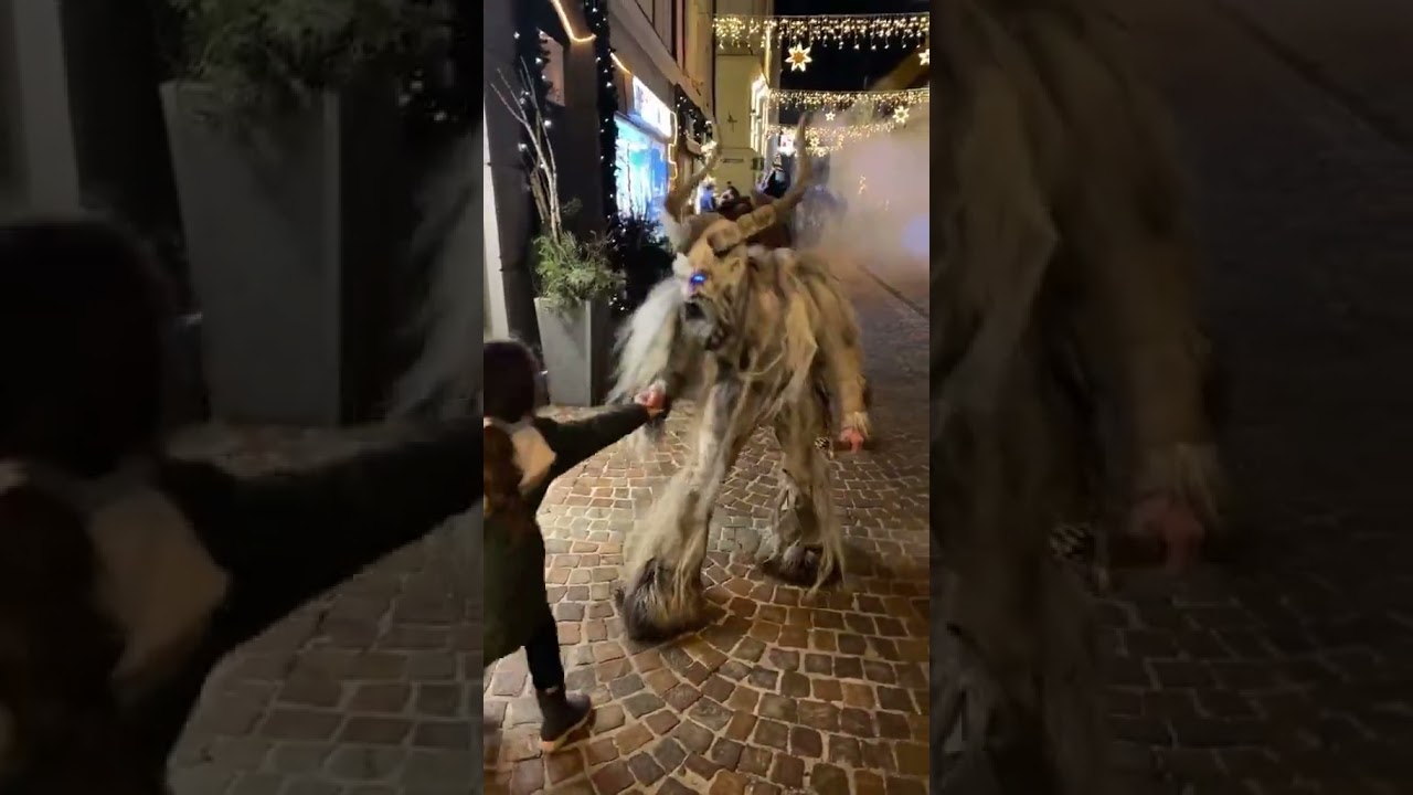 Krampus kidnaps a child #krampus