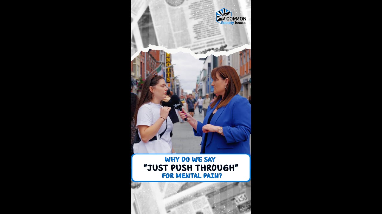 Why do we say ‘just push through’ for mental pain?
