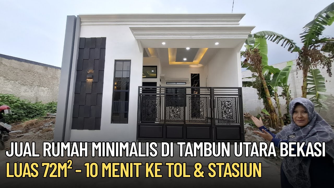 JUAL RUMAH MINIMALIS MURAH LUAS TANAH 72M DI BEKASI TAMBUN UTARA HANYA 15 MENIT MENUJU TOL & STASIUN