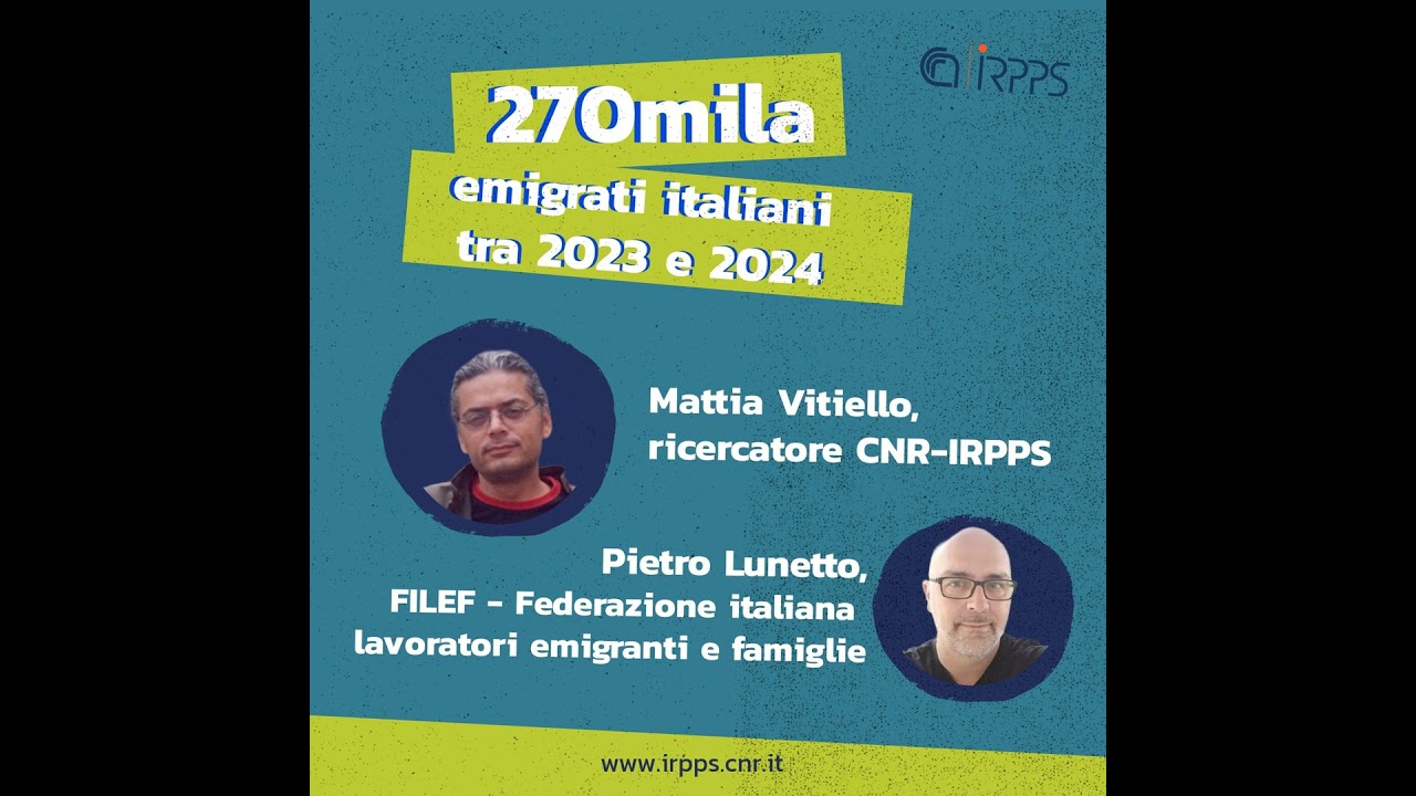 270mila italiani emigrati in 2 anni