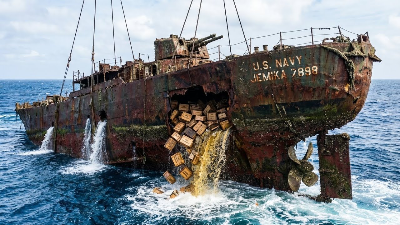 Salvaging and Restoring Lost Military Supply Ship Holding $700 Billion Cash Vault Beneath the Ocean
