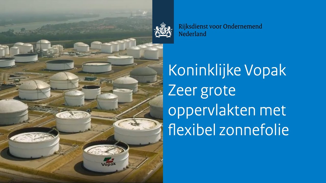 Koninklijke Vopak | Zeer grote oppervlakten met flexibel zonnefolie