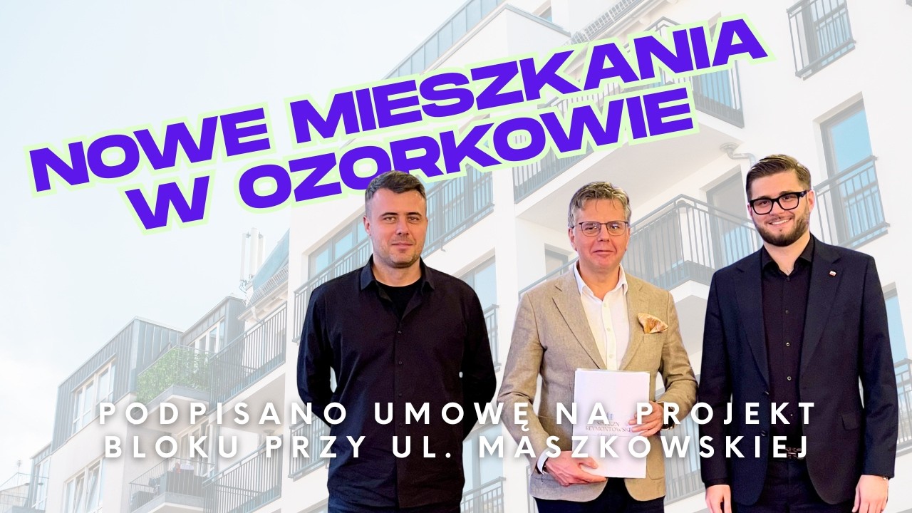 Nowe mieszkania w Ozorkowie: Podpisano umowę na projekt bloku przy ul. Maszkowskiej