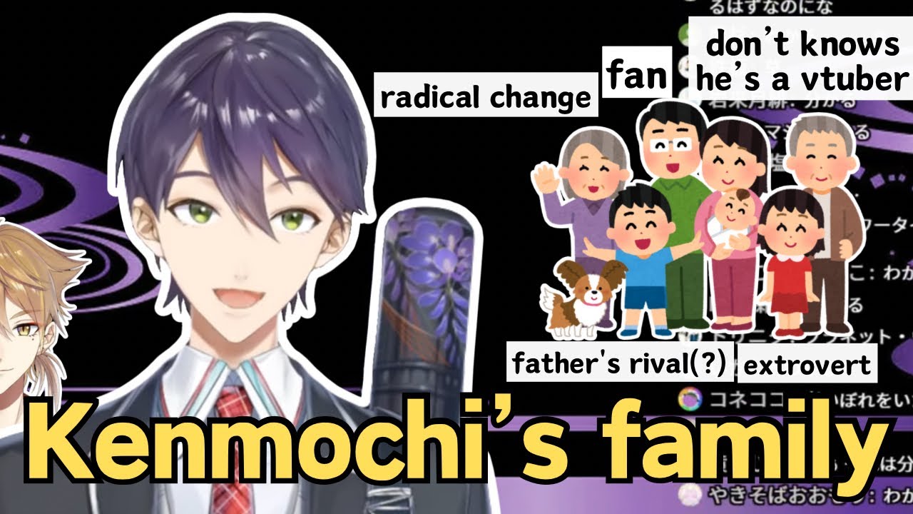Kenmochi’s unique family 【Nijisanji sub/Kenmochi Toya/Fushimi Gaku/Touya/togabito/father】