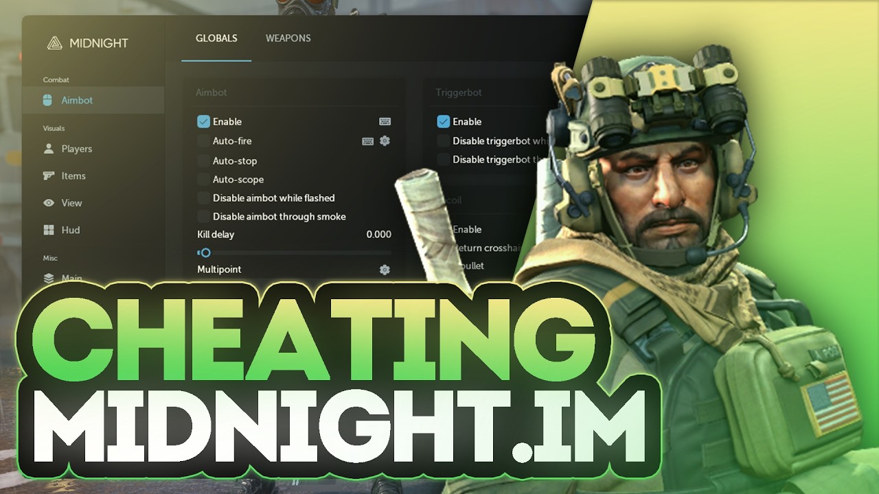 CS2 LEGIT CHEATING with MIDNIGHT.IM | FREE CFG