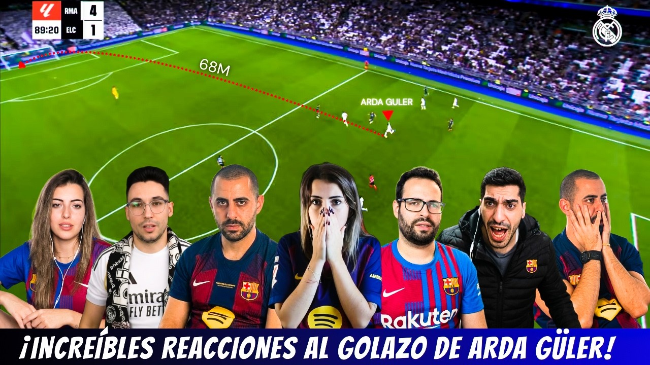 Incredible Reactions to Arda Güler’s wonder goal😱
