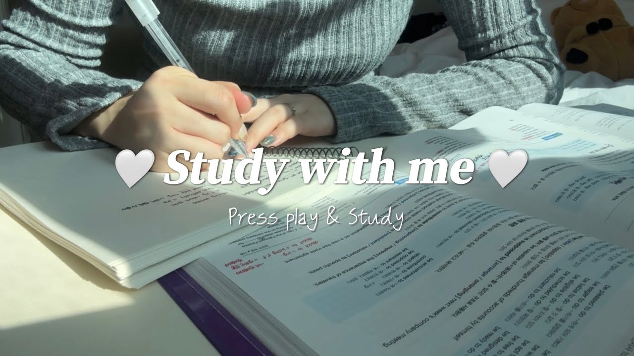 1시간 스터디 윗 미❕| 1hr Study with me | 타이머 ⌚️ with timer | 음악 없고 조용한 공부 🎧 silent study | 광고없음 🙅 no ads