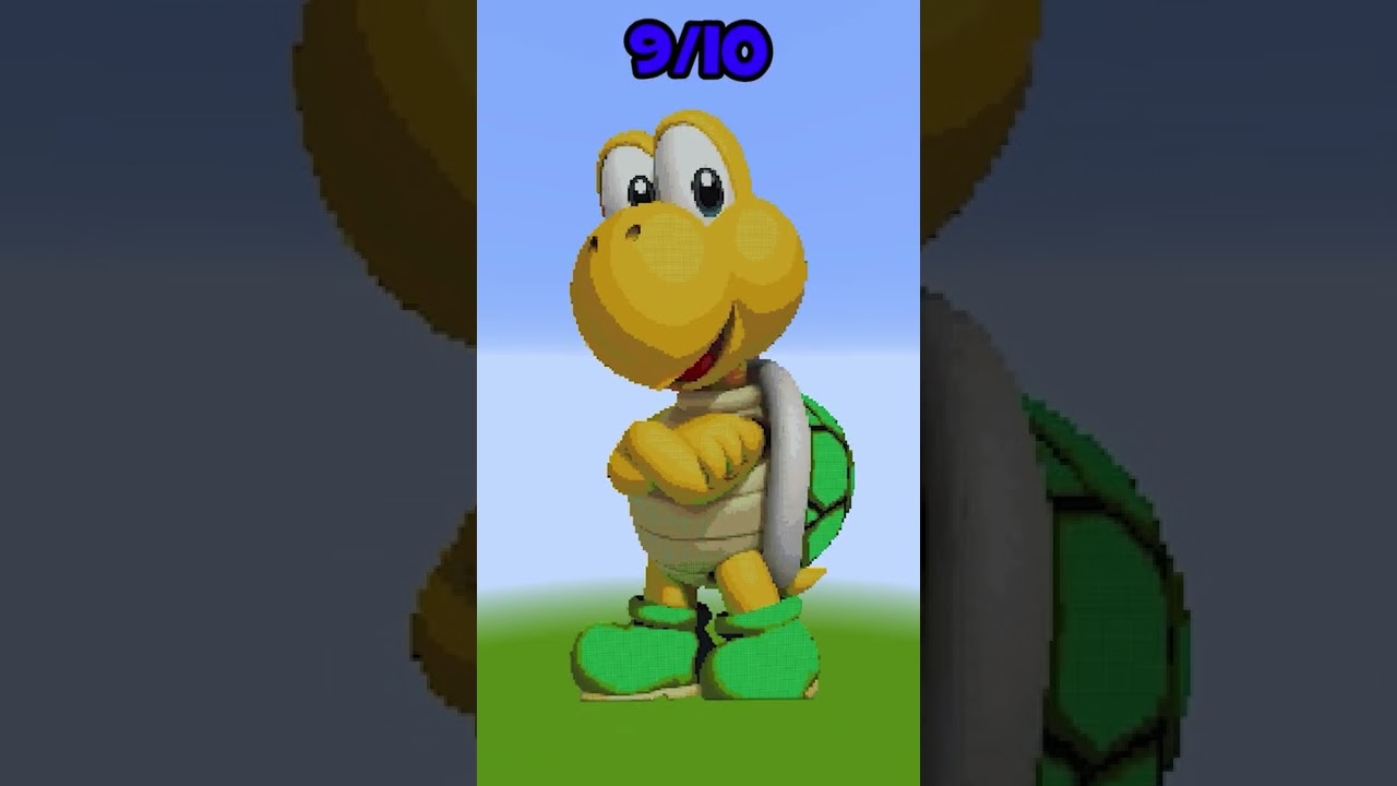 Rate Pixel Art with Mario from 1 to 10 #shorts