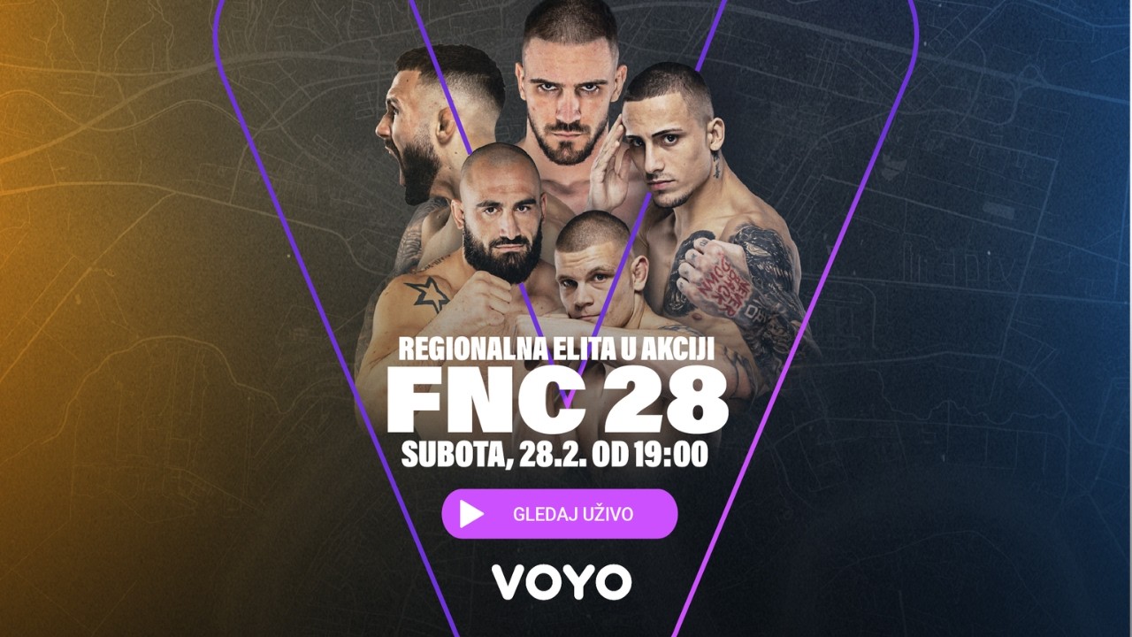 FNC 28 | Regionalna elita u akciji! MMA spektakl uživo iz Slavonskog Broda u subotu, 28.2. na Voyo!