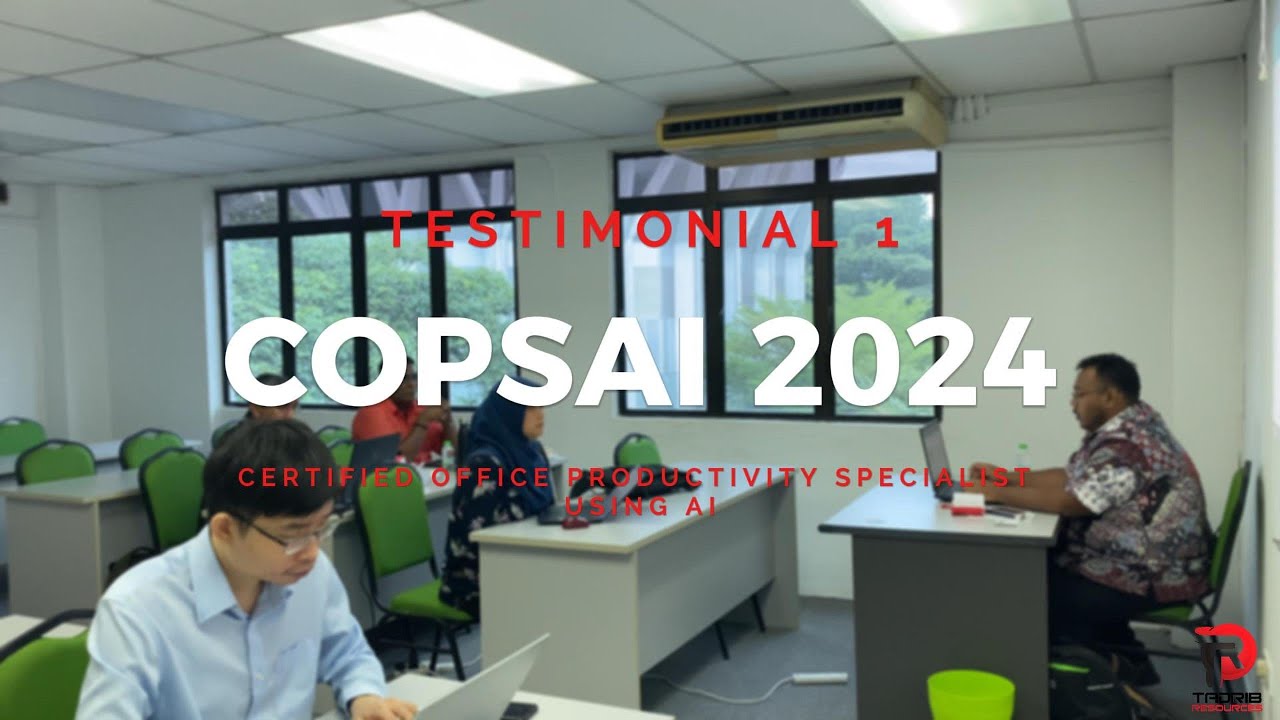 Certified Office Productivity Specialist Using AI: Testimonial 1