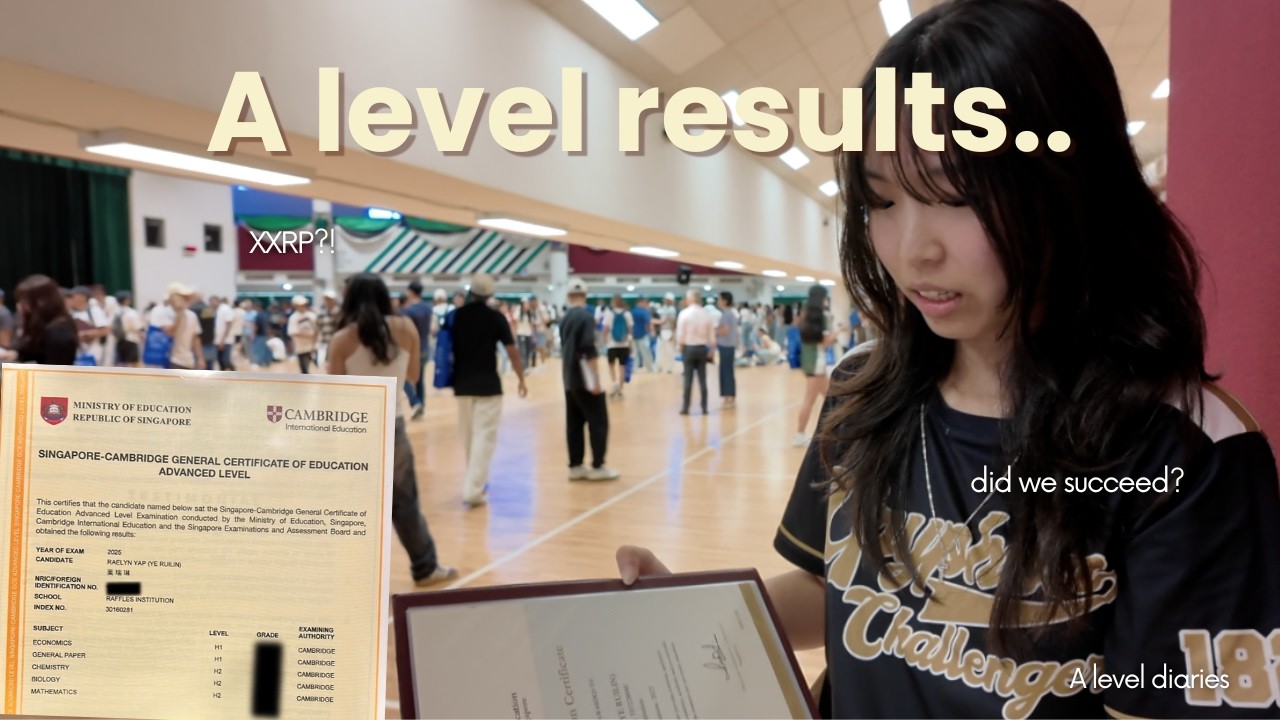opening my a-level results.