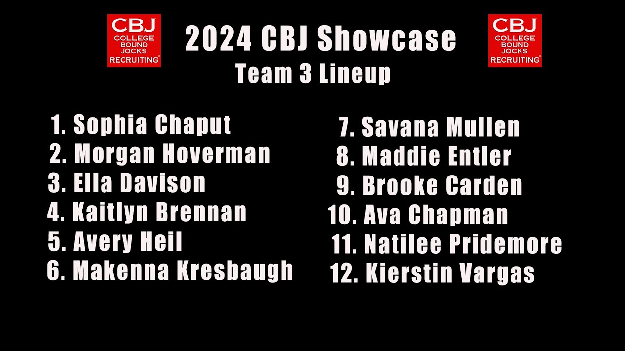 2024 CBJ Showcase Game 2