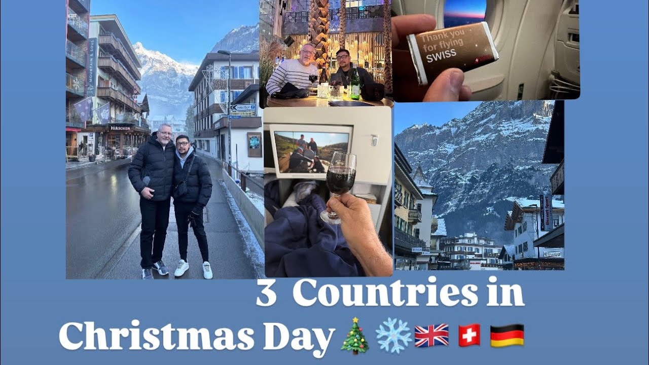 Part 2 - 3 countries on Christmas Day 2025 🎄London, Switzerland, Germany 🇬🇧🛫🇨🇭🛫🇩🇪  #travelvlog 