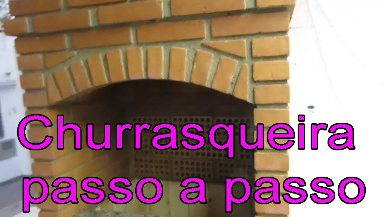 como fazer uma Churrasqueira com tijolo a vista