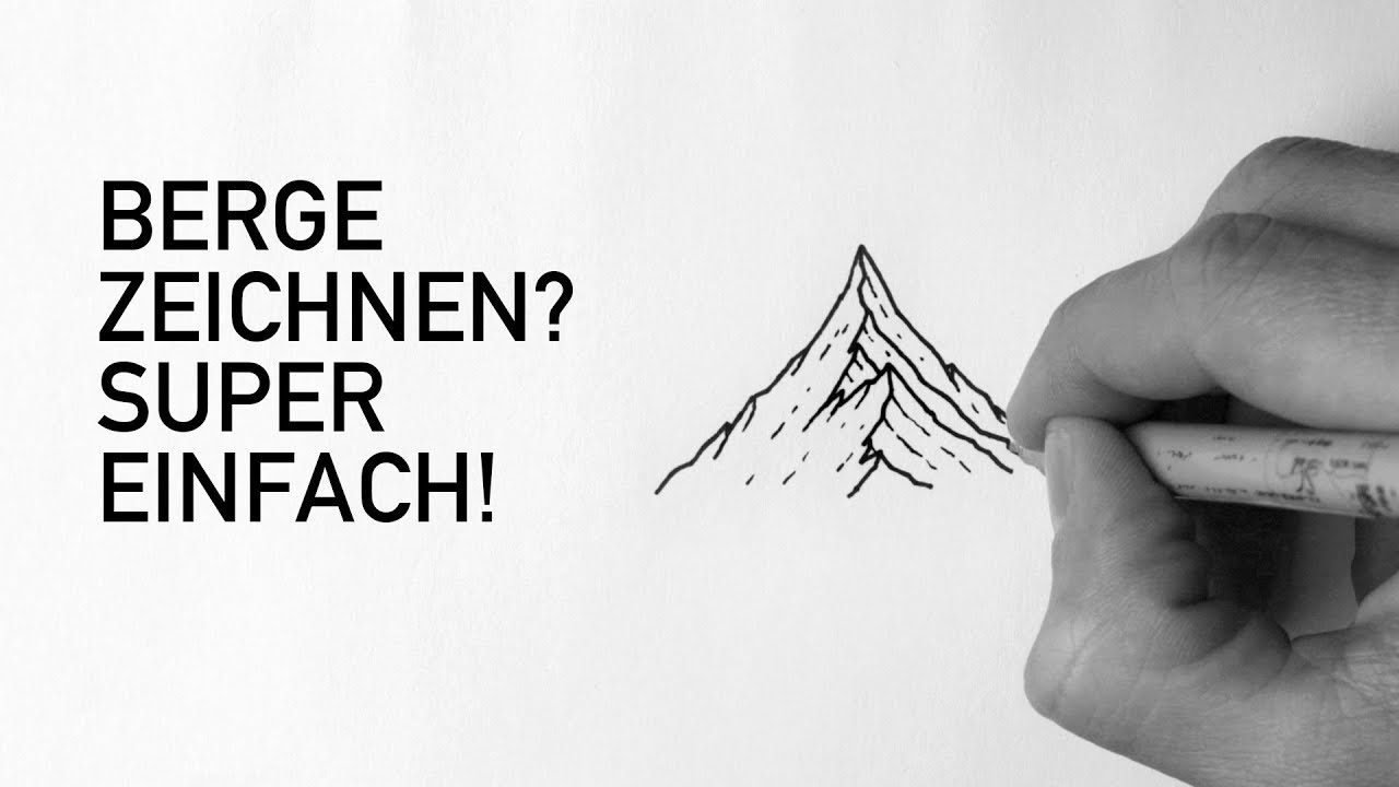 DRAWING MOUNTAINS - SIMLPE TRICKS