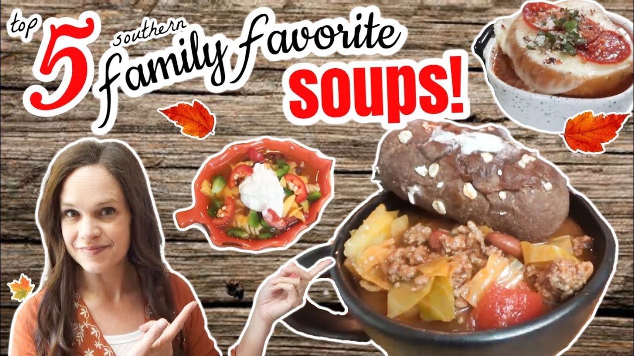 Cozy Soups Your Family will LOVE! | 5 Family favorite soup recipes