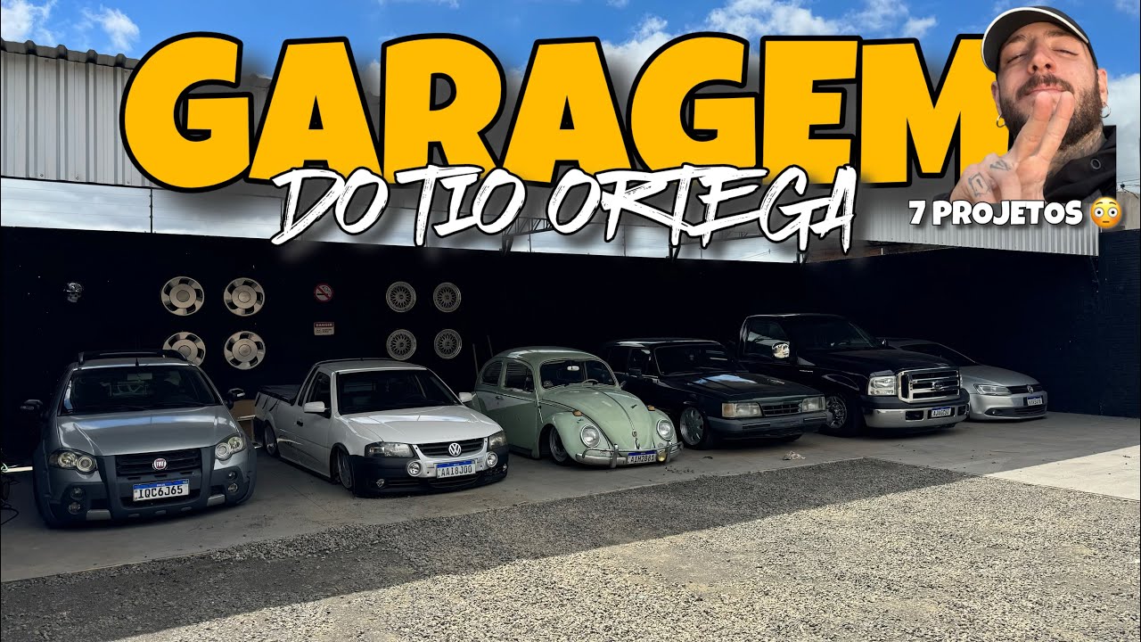 GARAGEM DOS SONHOS, GARAGEM DO TIO ORTEGA COM 7 PROJETOS 😳😨 E 4 MOTOS 🥷