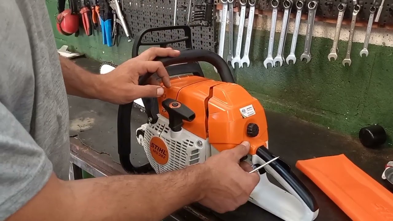 Como regular o carburador da Motosserra Stihl MS 382