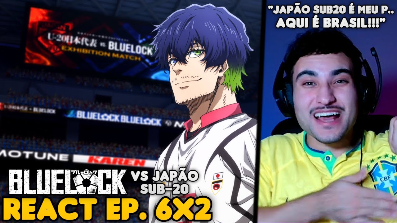 BLUE LOCK VS JAPÃO SUB-20 COMEÇOU!! React Blue Lock EP. 6 Temporada 2
