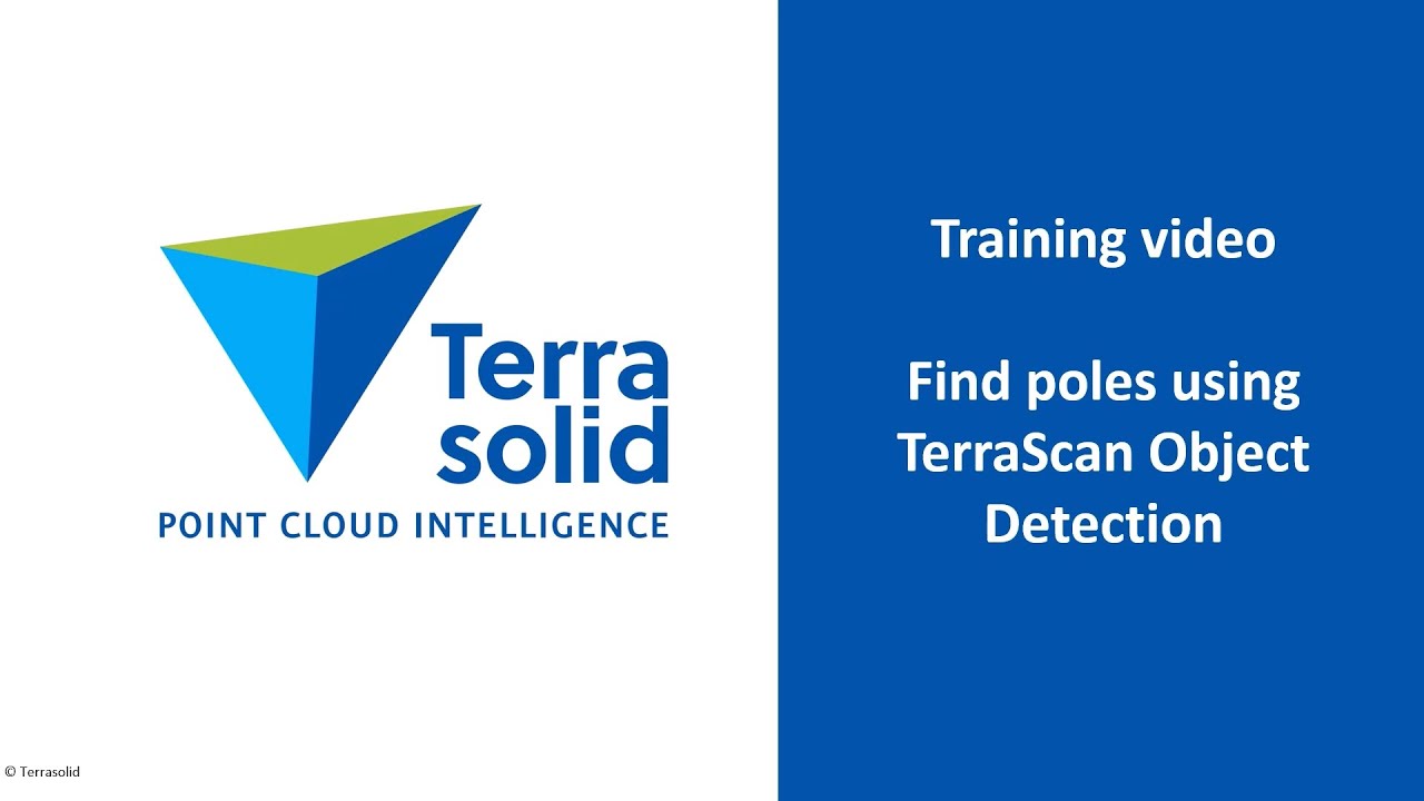 Find Poles using TerraScan Object Detection