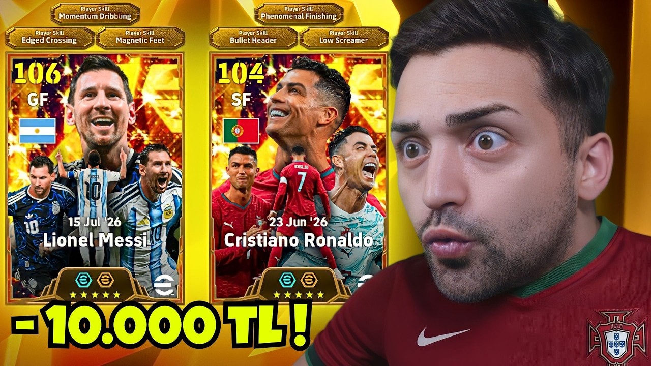 109 GOAT RONALDO VE 110 UZAYLI MESSİ İ&Ccedil;İN PAKETİ BOŞALTTIM! (eFootball 2026)