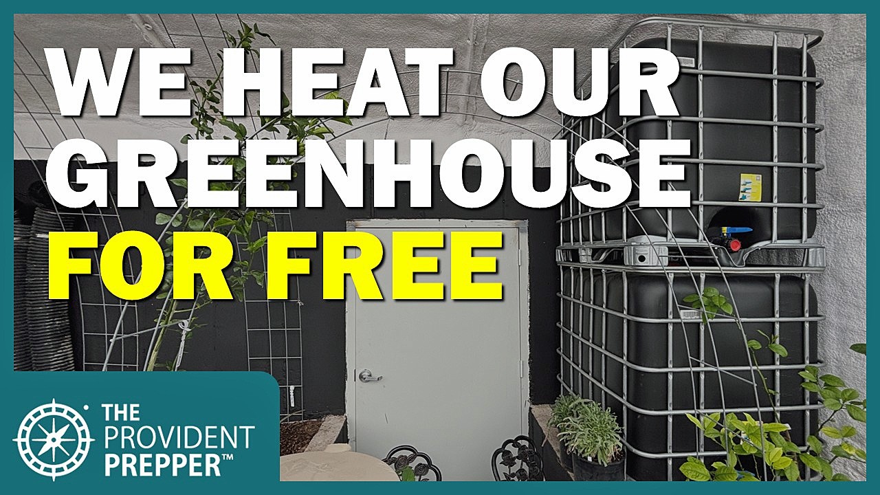 How We Heat Our Greenhouse for FREE using Water as a Thermal Battery (No Gas or Electricity!)