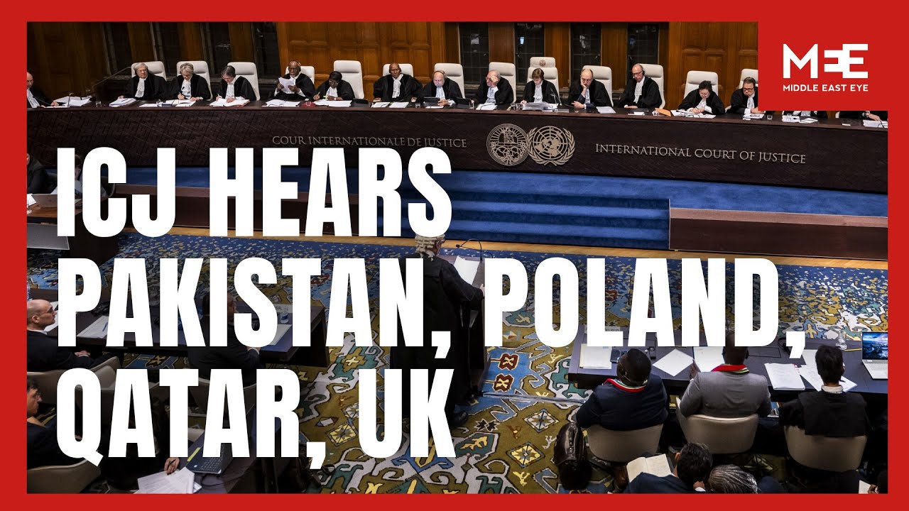 Watch in Full: ICJ hears Pakistan, Panama, Poland, Qatar and UK on Israel’s obligations