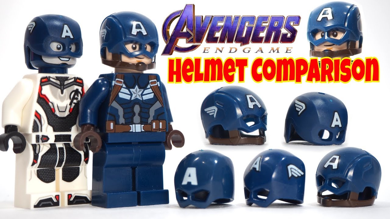 Lego Avengers Endgame Captain America Helmet Comparison