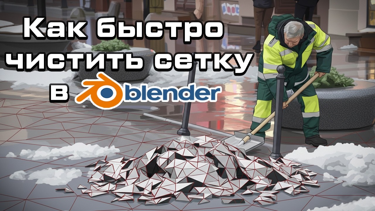 КАК БЫСТРО ЧИСТИТЬ СЕТКУ В BLENDER | УДОБНЫЕ ИНСТРУМЕНТЫ И АДДОНЫ