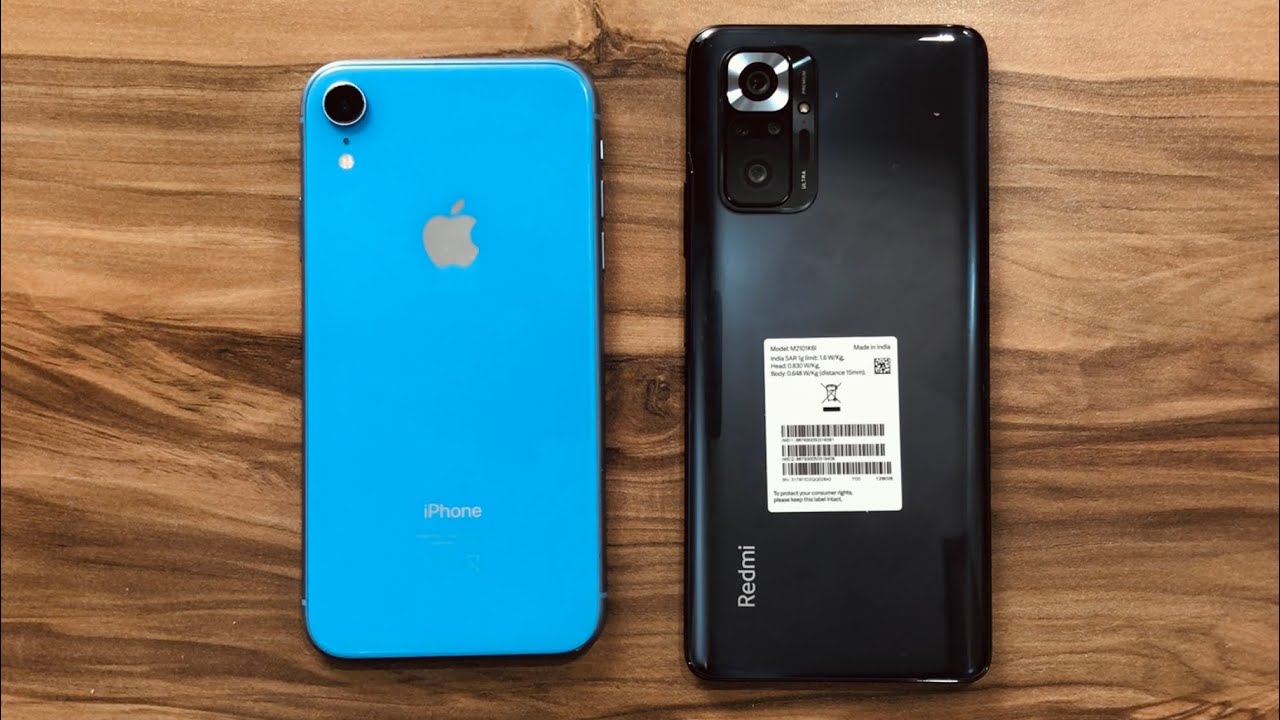 iPhone Xr vs Xiaomi Redmi Note 10 Pro Max