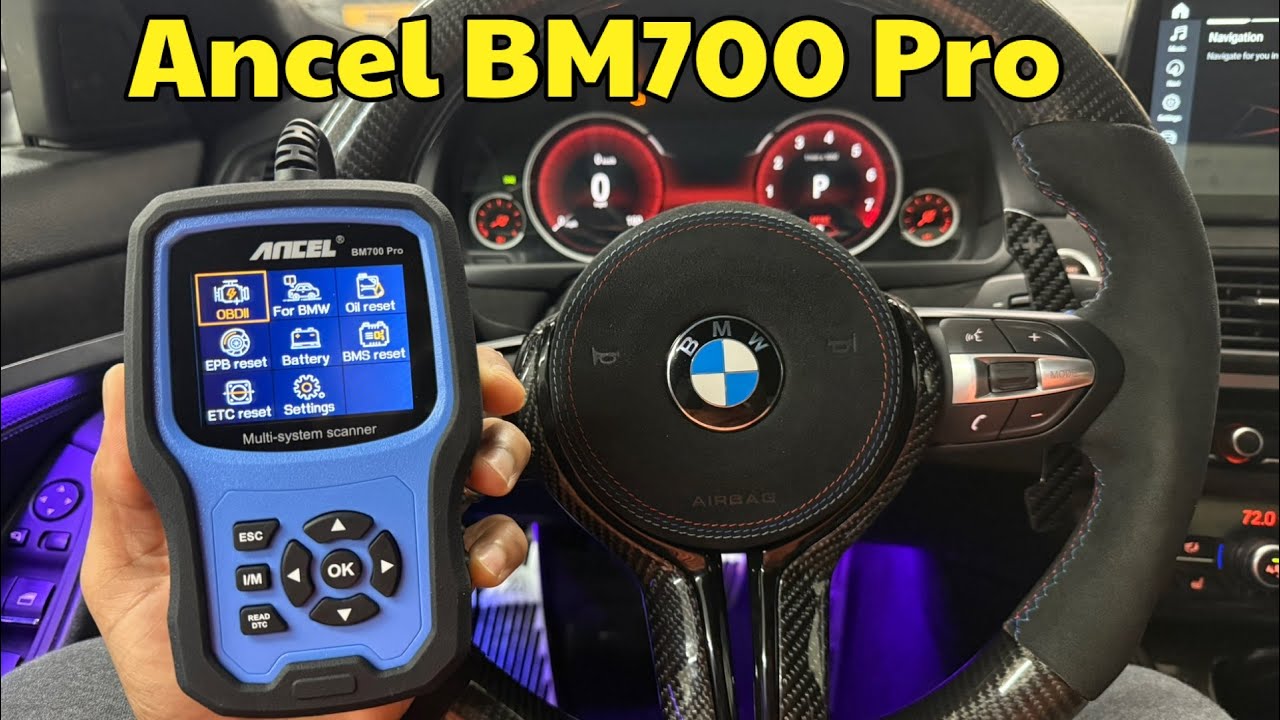 Обзор сканера ANCEL BM700 Pro OBD2 | Инструмент для сброса BMW для обслуживания, аккумулятора и д...