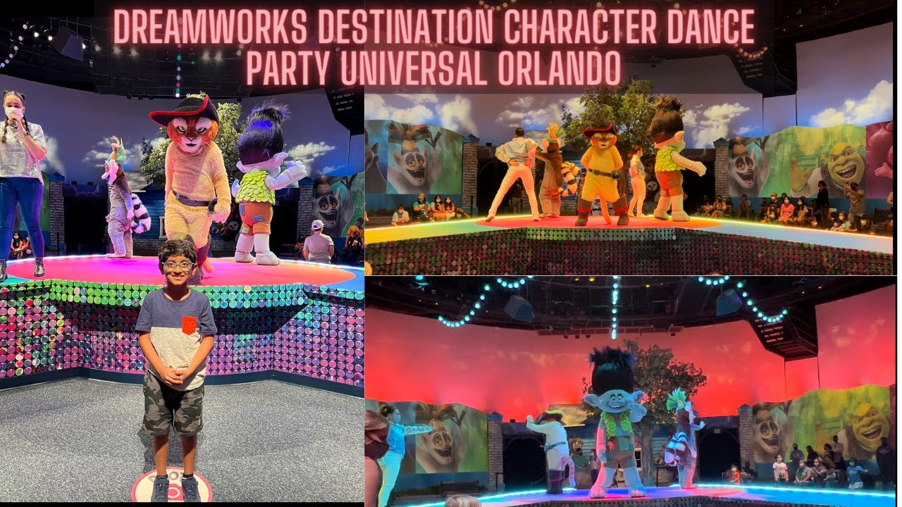 DreamWorks Destination, New Character Experience at Universal Orlando, Meet & Greet Dance Party 2022