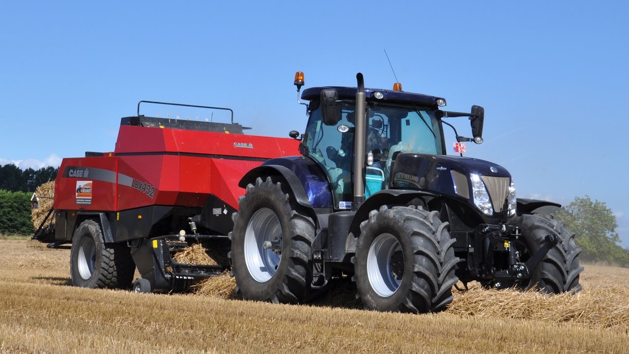 New Holland T7.270 Golden Jubilee Edition & Case IH LBX432 - Vincent Welvaert - stro persen