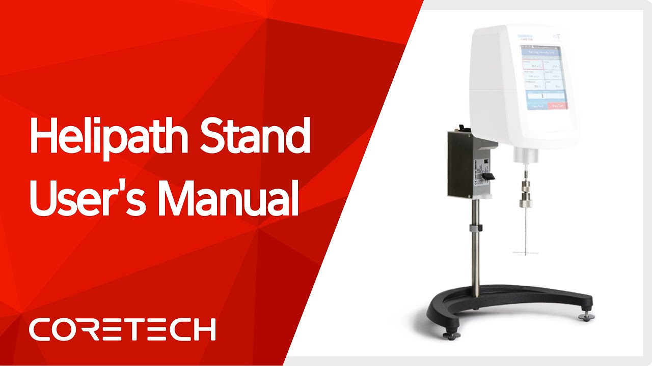 [AMETEK BROOKFIELD] Helipath Stand User's Manual [ENG]