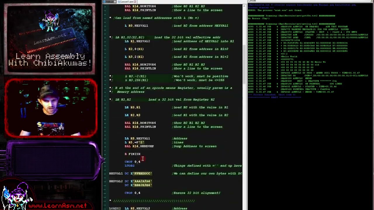 Learn IBM370 Assembly: Lesson 1 - Getting started with the IBM370