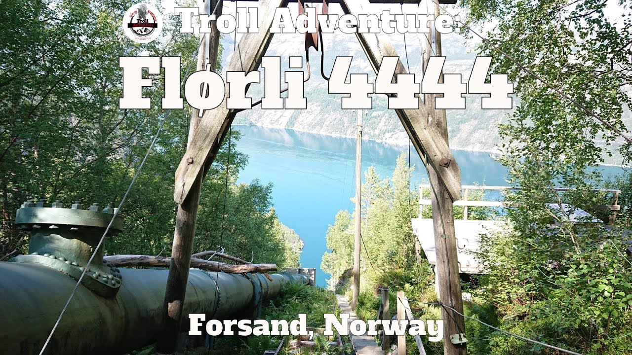 Hiking the worlds longest wooden steps in Norway Fl&oslash;rli 4444, Lysefjorden, Troll adventure